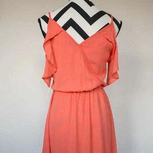 Charming Charlie Coral Dress Sz‎ Sm
